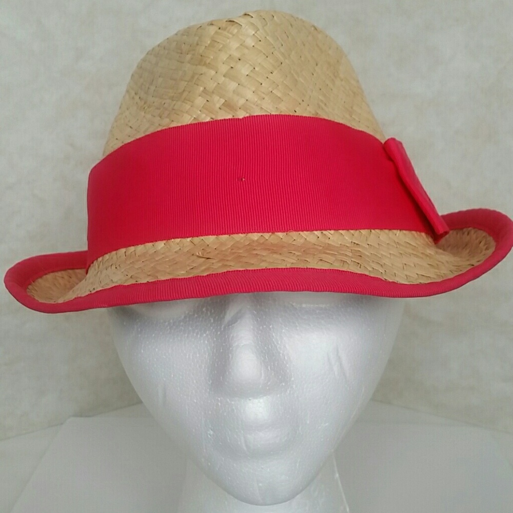 Jonathan Adler Women's Straw Hat with Pink Band